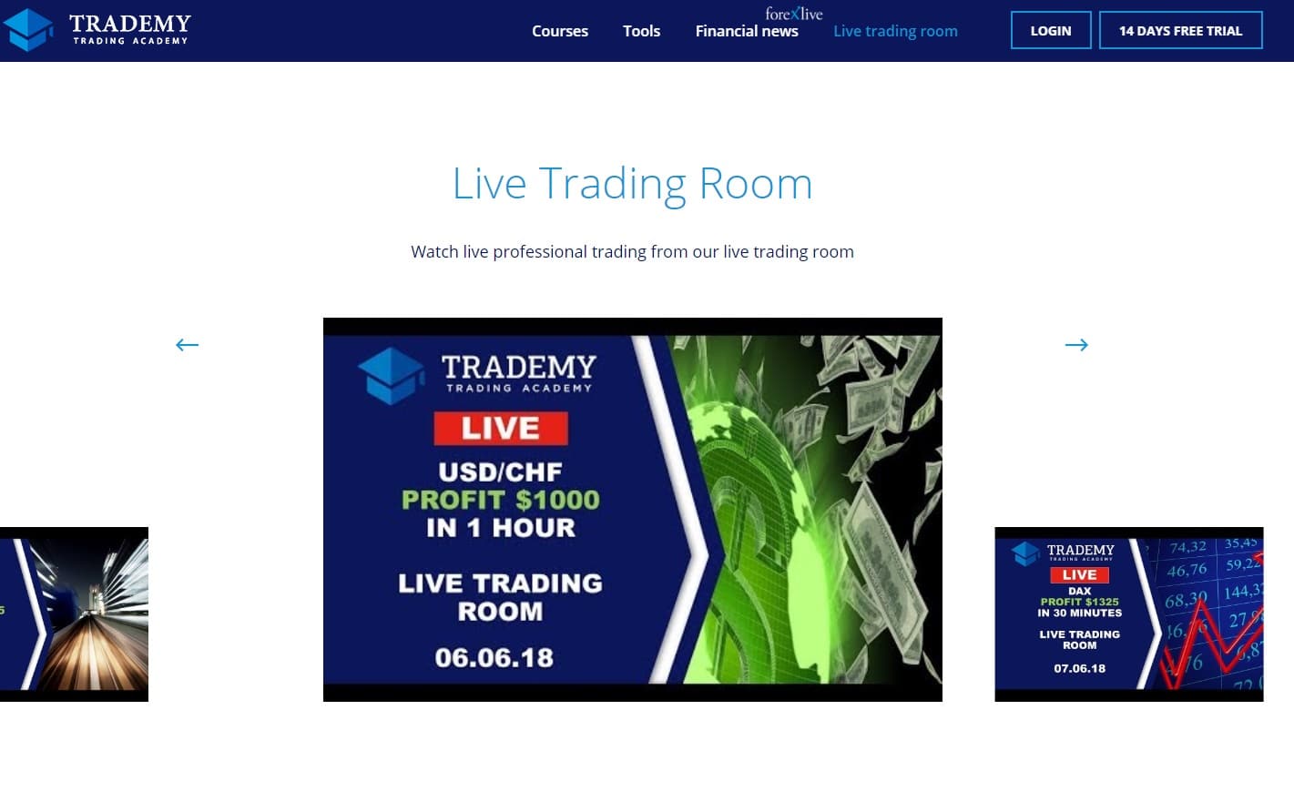 Trademy Live Trading Room