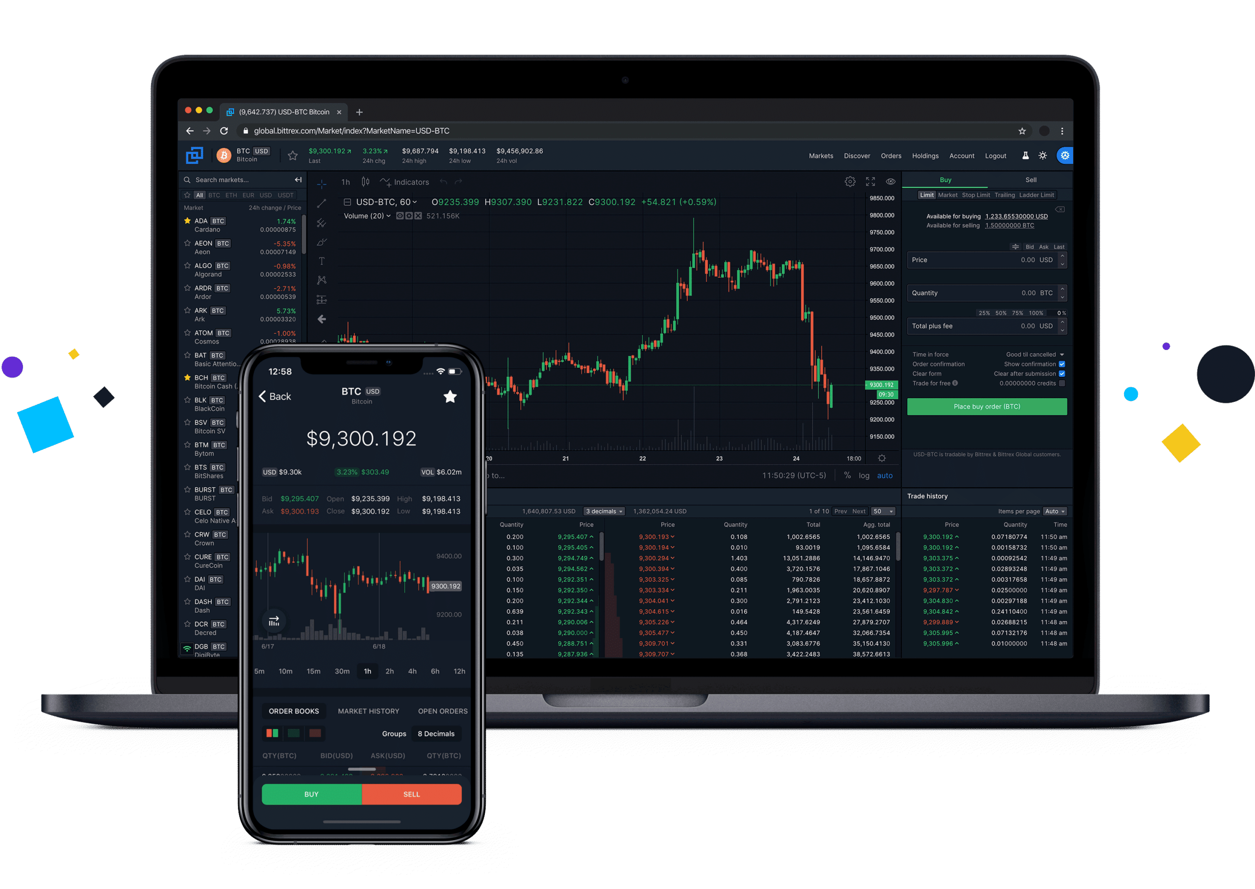 Bittrex trading engine