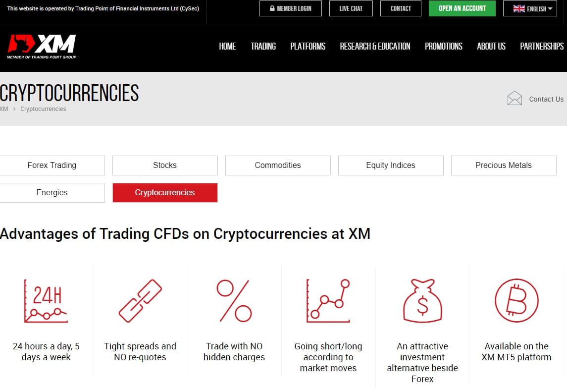 Australia Cryptocurrency Broker: Trading Cryptocurrencies and More With XM
