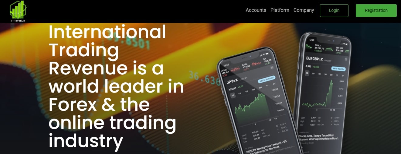 International Trading Revenue website