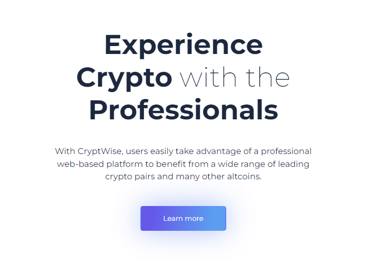 CryptWise professional approach Source: cryptwise.io 