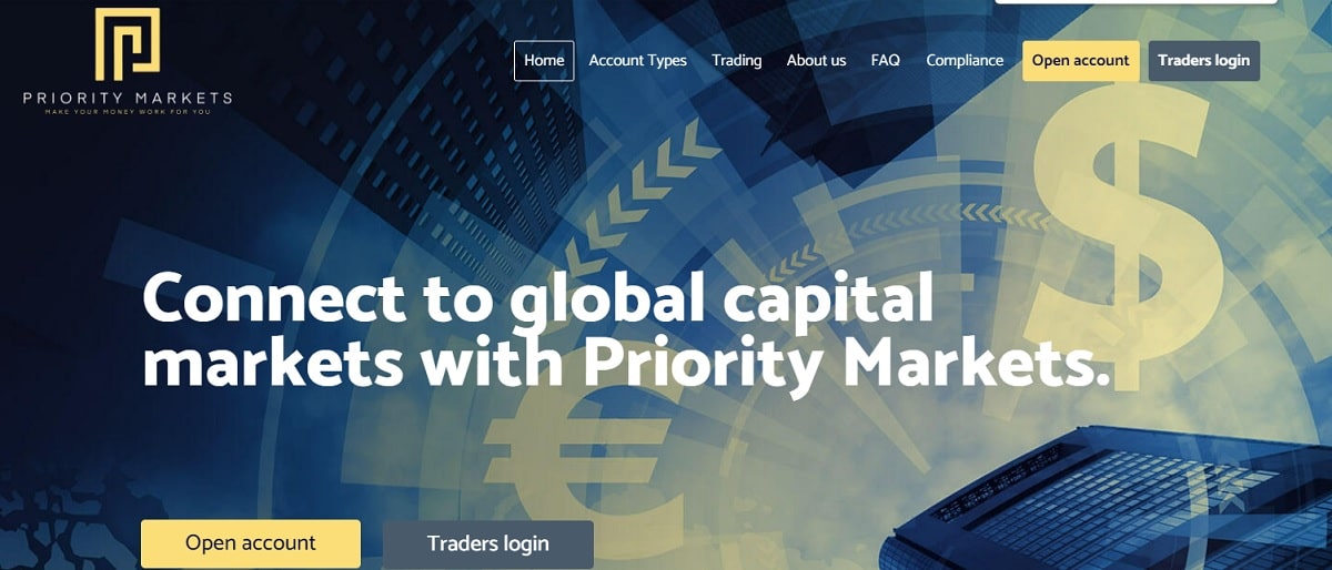 Priority Markets homepage