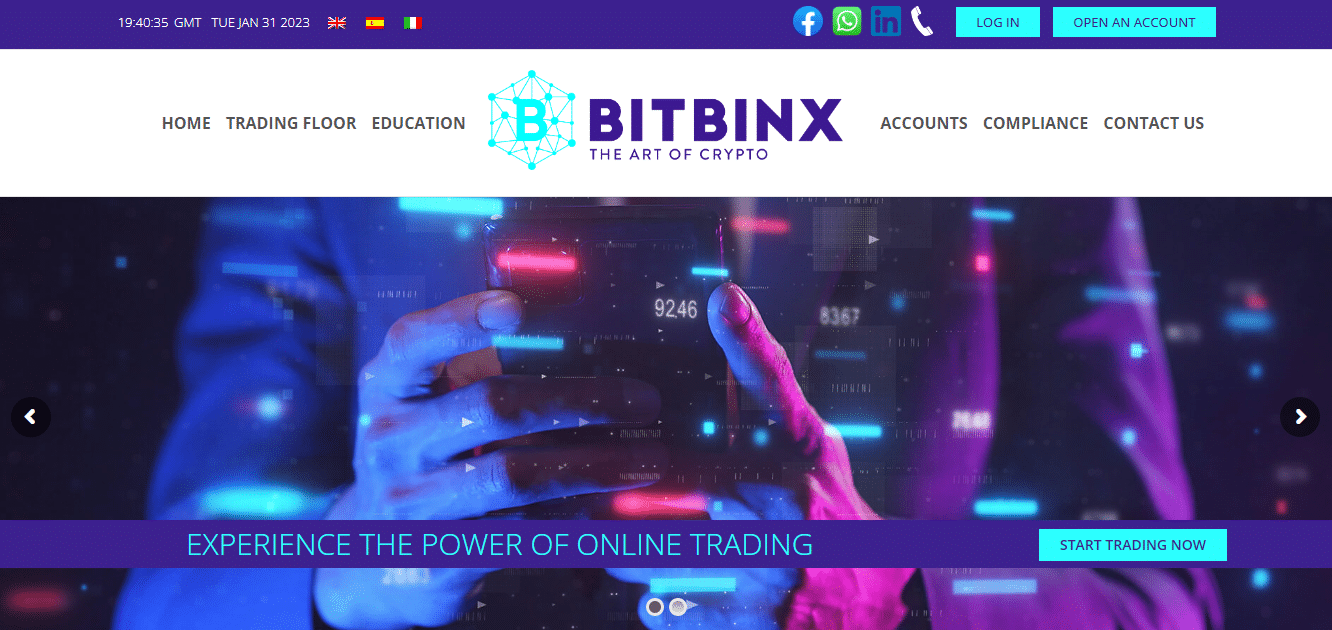 BITBINX trading platform
